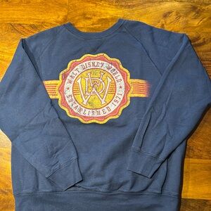 Walt Disney World Sweatshirt Navy Blue - Size Large